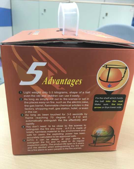 Fire extinguisher ball