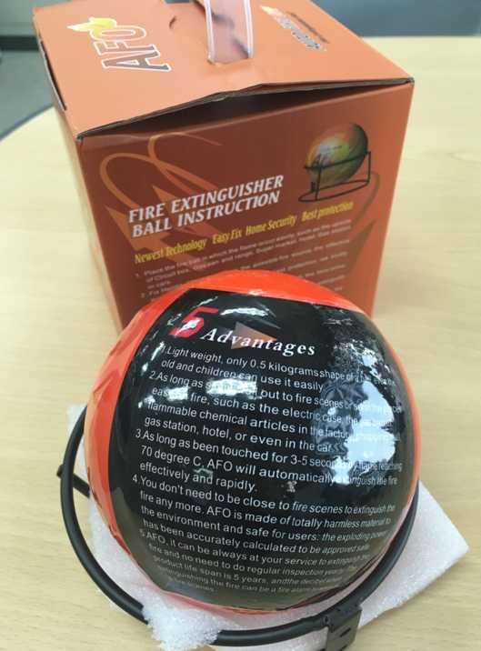Fire extinguisher ball