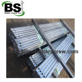 Square Bar Helical Piles Are Used For Stabilize The Foundation China