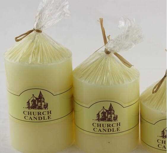 100% cotton wick scented church votive candle