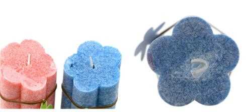 Factory paraffin wax oblique top ice pillar candle