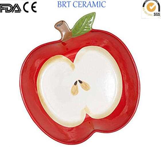 Beautiful Fruit Shaped Ceramic Print Plate