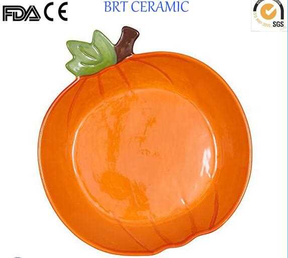 Beautiful Fruit Shaped Ceramic Print Plate