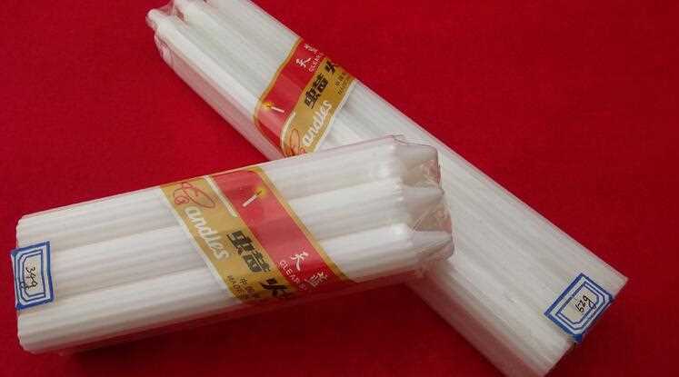 White Paraffin Wax Home Decoration Candle