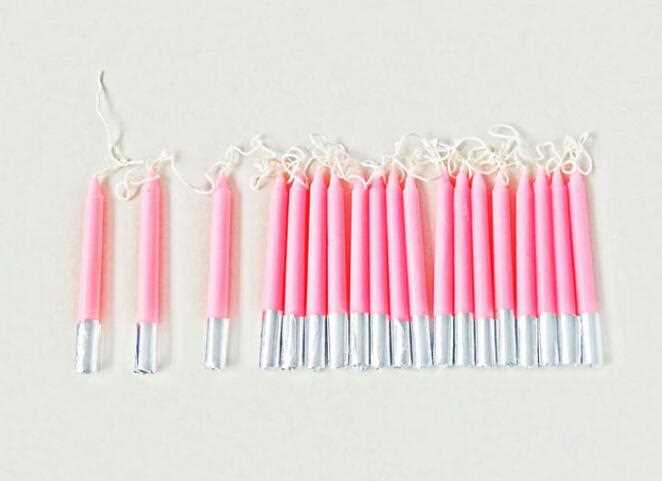  7.5 * 12 cm scented birthday taper candles