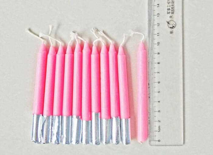  7.5 * 12 cm scented birthday taper candles