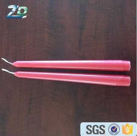 Custom fragrance cotton wick taper candle