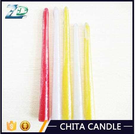 Custom fragrance cotton wick taper candle