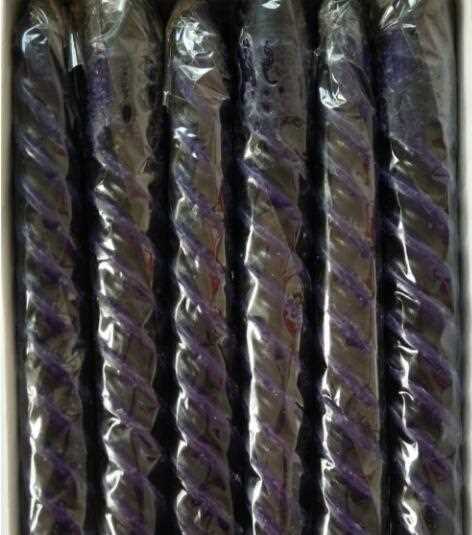 Christmas scented taper spiral candle