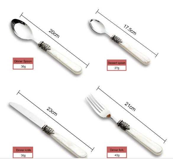 Elegant Retro vintage style cutlery set