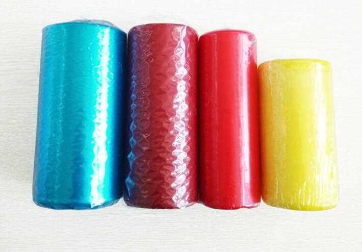 Multi-color custom fragrance  paraffin wax pillar candle