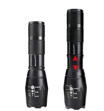 T9053-2 1000 Lumens Powerbank Rechargeable Self Defensive Tactical Led Torch Flashlight with USB