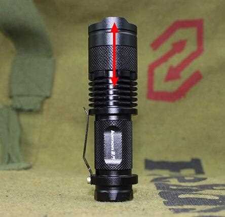 T9044 300 Lumen Tactical Ultra Bright Handheld Light Portable Pocket Clip Led Mini Zoom Flashlight