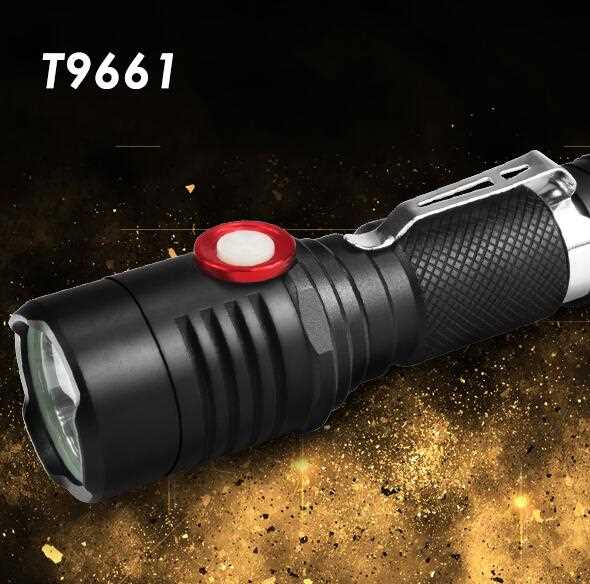 T9661 New 2017 Practical 3000 Lumens High Power LED Torch XML L2 LED USB Rechargeable Tactical Flashlight with usb