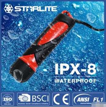 pocket plastic stand or hand operate led emergency flashlight