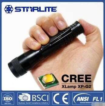 STARLITE small size aluminum 3 modes cree led emergency flashlight