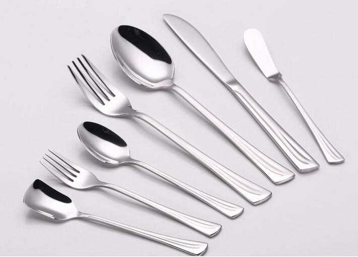 7 Pieces High Mirror Polish Stainless Steel Cutlery 
