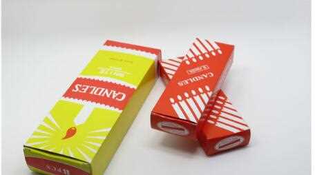  White Wax Candle Packed In Yellow Box Wholesale