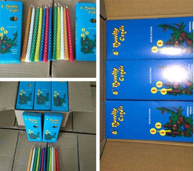 Colorful Scented Spiral Taper Candle wholesale