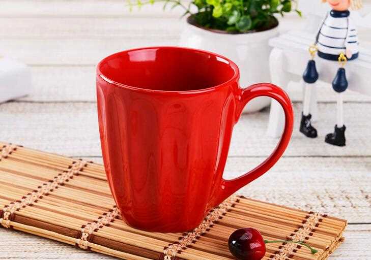 Solid Color Large Size Ceramic Coffee Mugs