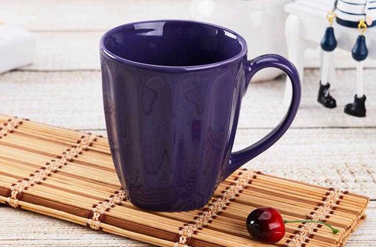 Solid Color Large Size Ceramic Coffee Mugs