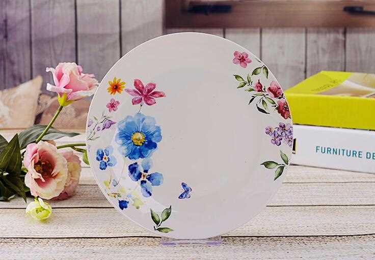 7.5'' Oven Safe Dessert Ceramic Round Plate 