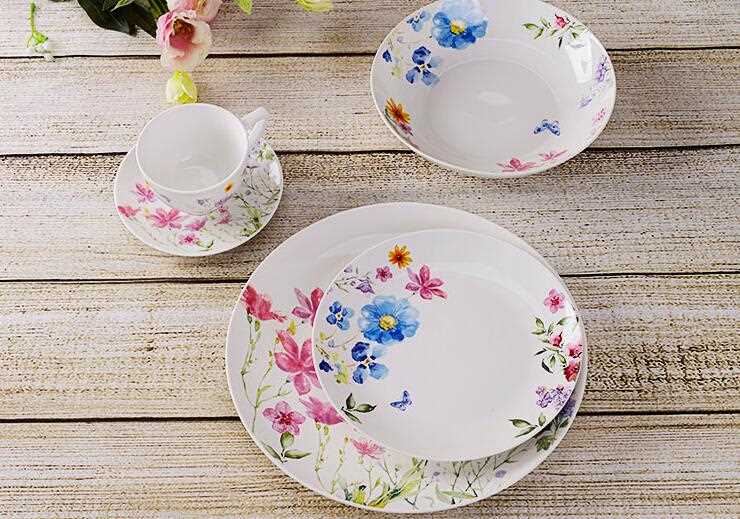 7.5'' Oven Safe Dessert Ceramic Round Plate 