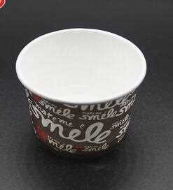 high quality PE film gelato ice creamwhite muffin paper cups