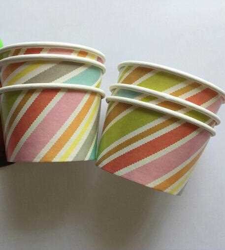 Paper yogurt container, customized cups for icecream