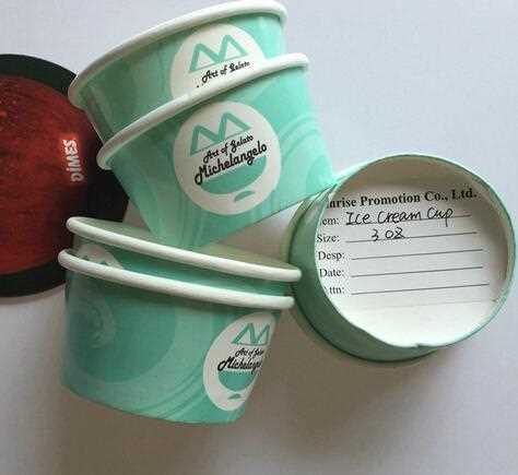 Wholesale customized ice cream cup with paper lid