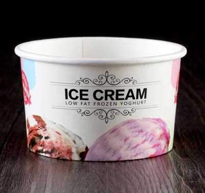 good environment ice cream paper cups wholesale colorful new design different size hot sales biodegradable