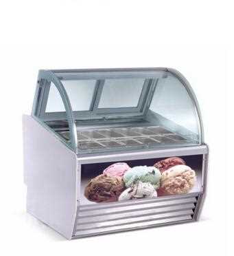 Hot sale Fan cooling ice cream freezer -25~0 degree gelato display case