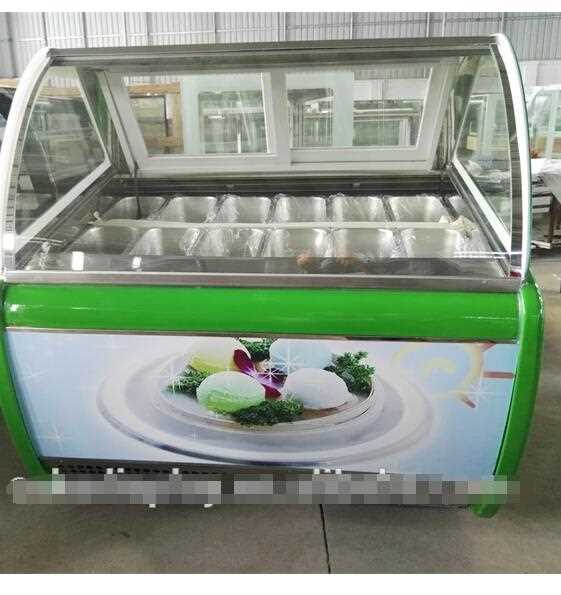 Scoop Ice Cream Cabinet Refrigerated Ice Cream Display Cabinet