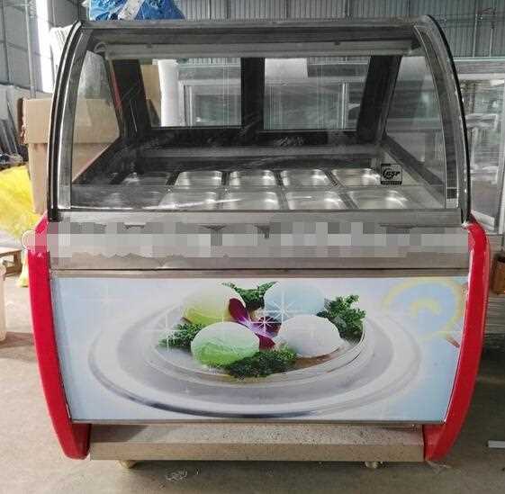 Commercial Popsicle Display Showcase Gelato Display Case For Ice Cream