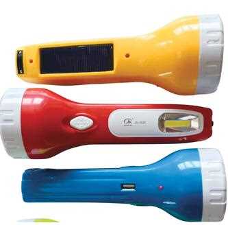 JA-1929 solar flashlight USB Output flashlight emergency solar flashlight charge mobile