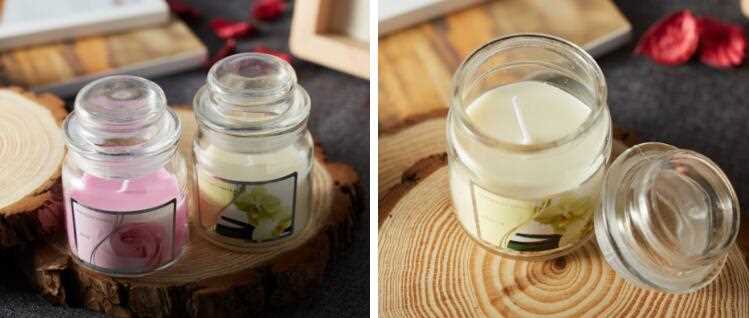 Luxury  Smokeless Glass Jar Candle Wholesale