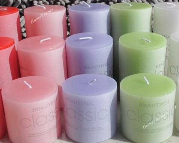 Christmas Pillar Religious Church Votive Candles