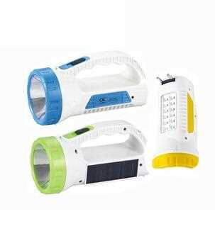 High reputation brand 1w LED solar torch light rechargeable led flashlights with 12 SMD side light JA-1960
