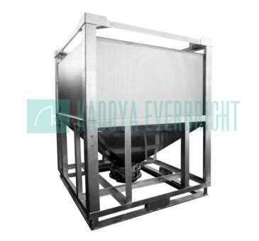 1000L powder used stainless steel hopper bottom IBCs