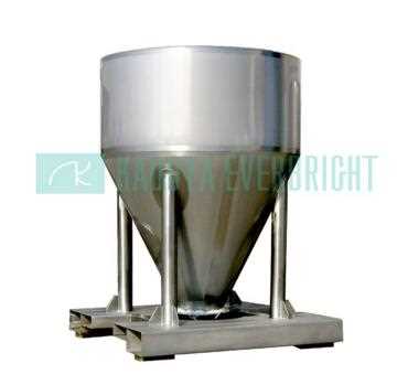 Customized 1000L stainless steel vertical chemical powder storage tank