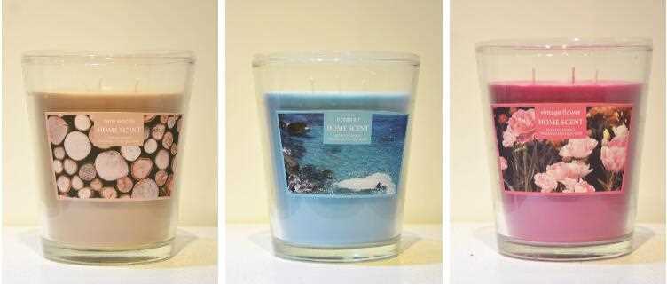 Multi-Colored Fragrance Glass Jar Candle