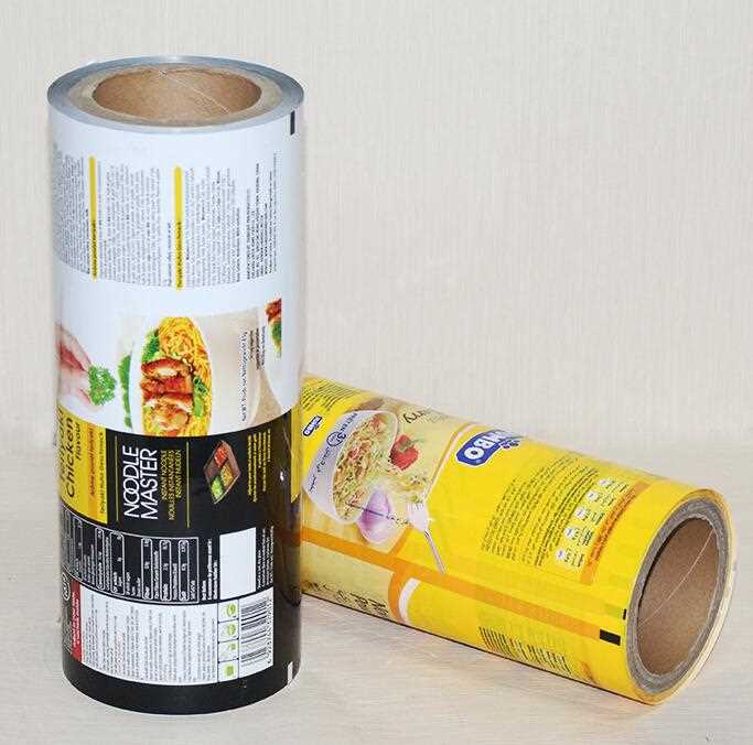 China suppliers laminated food grade aluminum plastic packaging bag film of instant noodles packing