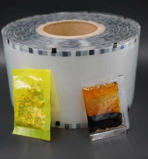 Food packaging wrapping plastic roll film for instant noodle seasoning