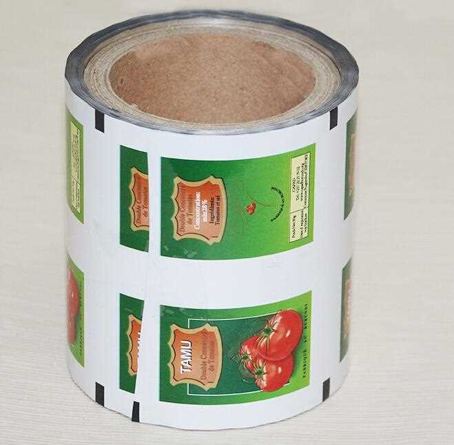 Custom logo portable plastic roll film of laminated sauce packaging for tomato sauce