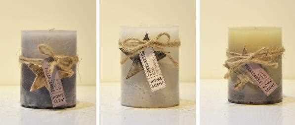 Decorative Three Layers Scented Pillar Candle