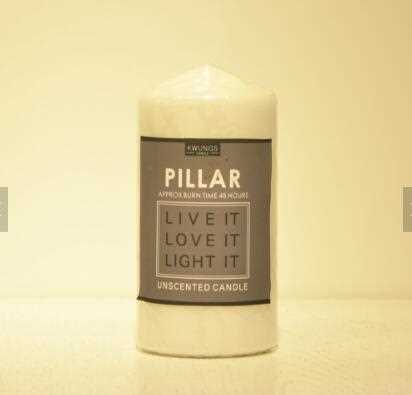 Luxury Custom Paraffin Wax Pillar Candle