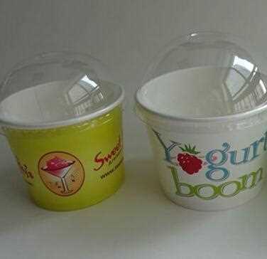 Custom disposable ice cream paper cup / Forzen yogurt cup