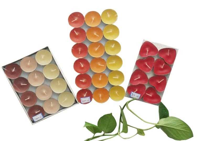 Promotion colorful scented tealight candles