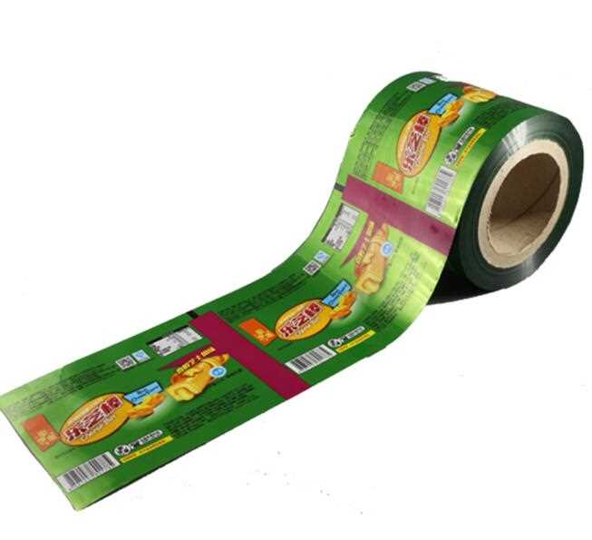 Laminated food grade flexible plastic packaging film material /plastic foil packaging roll