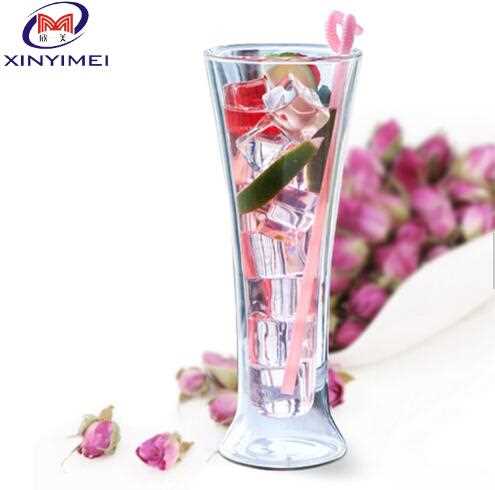 Customized size durable crystal drinking glass